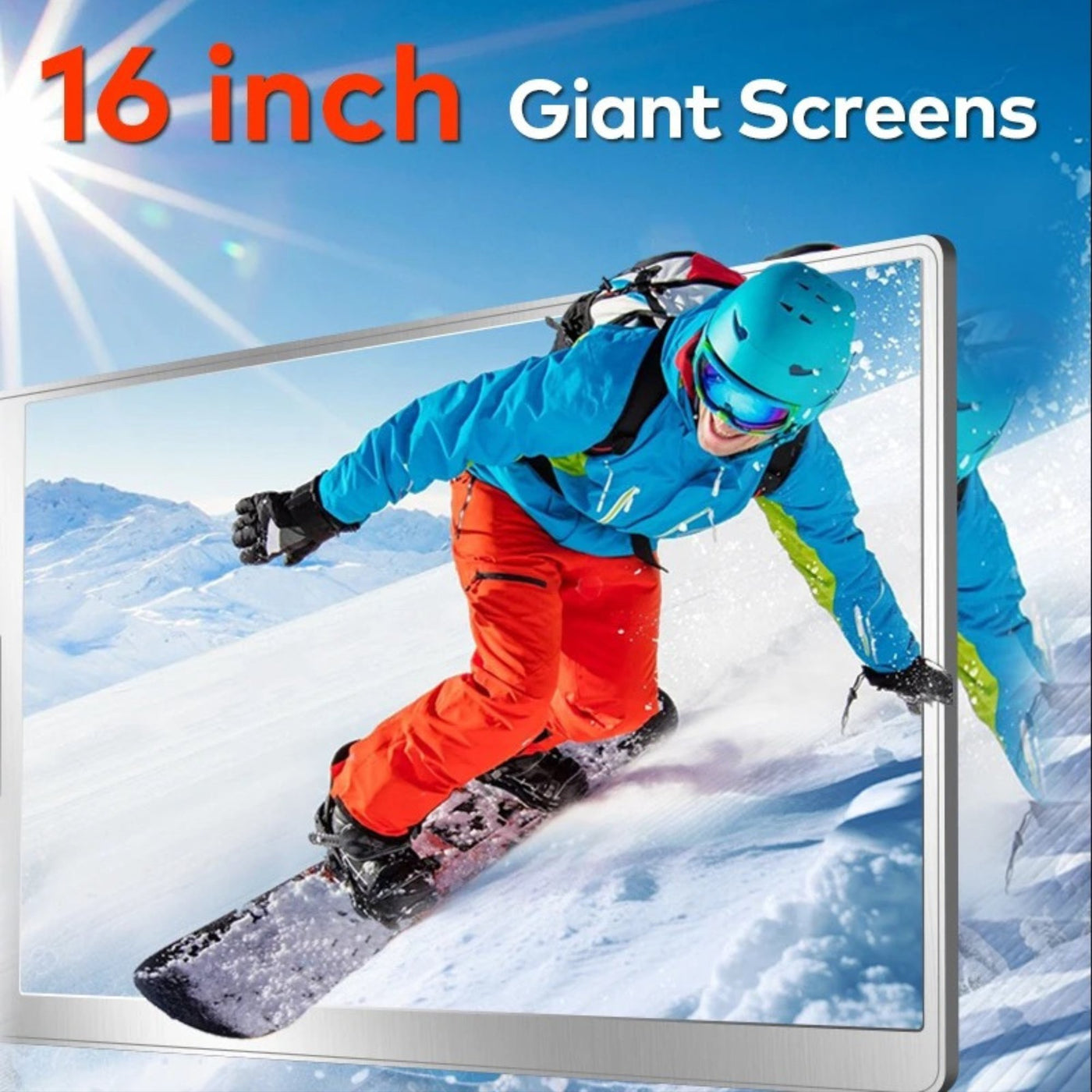 16” Dual Portable Laptop Monitor | Single Cable Setup | FHD 1080P Triple Screen Extender | 16:10 | Stand Alone | S880 | 90-Minute Technical Support