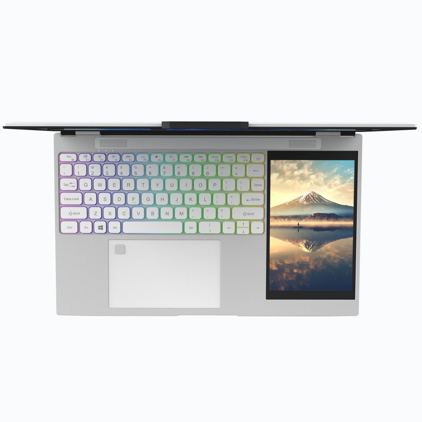 15.6" Laptop IPS Dual Screen 7” Mini Touch Screen Silver (1 TB SSD/ 32 GB RAM) | Intel® N95 CPU, Dual-band 2.4G/5G WIFI BacklitKeyboard | Windows 11 Pro with Mouse